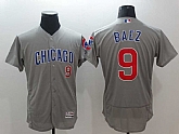 Chicago Cubs #9 Javier Baez Gray Flexbase Collection Stitched Jerse,baseball caps,new era cap wholesale,wholesale hats