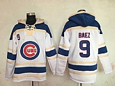 Chicago Cubs #9 Javier Baez White Sawyer Sweatshirt Baseball Stitched Hoodie,baseball caps,new era cap wholesale,wholesale hats