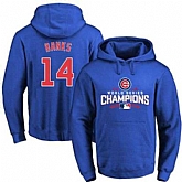 Glued Chicago Cubs #14 Ernie Banks Blue 2016 World Series Champions Pullover MLB Hoodie,baseball caps,new era cap wholesale,wholesale hats