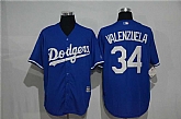 Los Angeles Dodgers #34 Fernando Valenzuela Blue New Cool Base Stitched Baseball Jersey,baseball caps,new era cap wholesale,wholesale hats