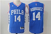 Philadelphia 76ers #14 Rodriguez Blue Swingman Stitched NBA Jersey,baseball caps,new era cap wholesale,wholesale hats