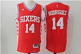 Philadelphia 76ers #14 Rodriguez Red Swingman Stitched NBA Jersey,baseball caps,new era cap wholesale,wholesale hats