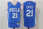 Philadelphia 76ers #21 Embiid Blue Swingman Stitched NBA Jersey,baseball caps,new era cap wholesale,wholesale hats