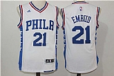 Philadelphia 76ers #21 Embiid White Swingman Stitched NBA Jersey,baseball caps,new era cap wholesale,wholesale hats