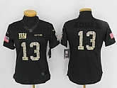Women Limited Nike New York Giants #13 Odell Beckham Jr Anthracite Salute To Service Stitched Jersey,baseball caps,new era cap wholesale,wholesale hats