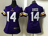 Women Nike Minnesota Vikings #14 Stefon Diggs Purple Team Color Stitched Game Jersey,baseball caps,new era cap wholesale,wholesale hats
