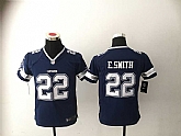 Youth Nike Dallas Cowboys #22 Emmitt Smith Navy Blue Team Color Stitched Game Jersey