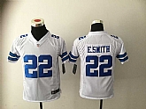 Youth Nike Dallas Cowboys #22 Emmitt Smith White Team Color Stitched Game Jersey