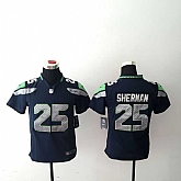 Youth Nike Seattle Seahawks #25 Richard Sherman Navy Blue Team Color Stitched Game Jersey,baseball caps,new era cap wholesale,wholesale hats