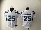 Youth Nike Seattle Seahawks #25 Richard Sherman White Team Color Stitched Game Jersey