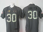 Nike Los Angeles Rams #30 Todd Gurley II Anthracite Salute To Service Men's Stitched Limited Jersey,baseball caps,new era cap wholesale,wholesale hats