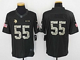 Nike Minnesota Vikings #55 Anthony Barr Anthracite Salute To Service Men's Stitched Limited Jersey,baseball caps,new era cap wholesale,wholesale hats