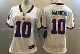 Women Nike Limited New York Giants #10 Eli Manning White Stitched NFL Rush Jersey,baseball caps,new era cap wholesale,wholesale hats