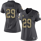 Women Nike Minnesota Vikings #29 Xavier Rhodes Black Women's Stitched NFL 2016 Salute To Service Limited Jersey,baseball caps,new era cap wholesale,wholesale hats