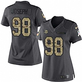 Women Nike Minnesota Vikings #98 Linval Joseph Black Women's Stitched NFL 2016 Salute To Service Limited Jersey,baseball caps,new era cap wholesale,wholesale hats