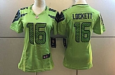 Women Nike Seattle Seahawks #16 Lockett Green Stitched Game Jersey,baseball caps,new era cap wholesale,wholesale hats