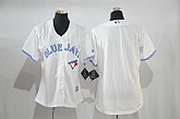 Women Toronto Blue Jays Blank White New Cool Base Stitched Jersey,baseball caps,new era cap wholesale,wholesale hats