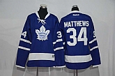 Women Toronto Maple Leafs #34 Matthews New Blue Stitched NHL Jersey,baseball caps,new era cap wholesale,wholesale hats
