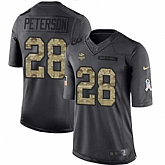 Youth Nike Minnesota Vikings #28 Adrian Peterson Black Youth Stitched NFL Limited 2016 Salute To Service Jersey,baseball caps,new era cap wholesale,wholesale hats
