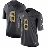 Youth Nike Minnesota Vikings #8 Sam Bradford Black Youth Stitched NFL Limited 2016 Salute To Service Jersey,baseball caps,new era cap wholesale,wholesale hats