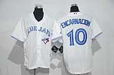 Youth Toronto Blue Jays #10 Edwin Encarnacion White New Cool Base Stitched Jersey,baseball caps,new era cap wholesale,wholesale hats