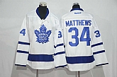 Youth Toronto Maple Leafs #34 Matthews New White Stitched NHL Jersey,baseball caps,new era cap wholesale,wholesale hats