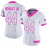 Glued Women Nike Atlanta Falcons #44 Vic Beasley Jr White Pink Rush Limited Jersey,baseball caps,new era cap wholesale,wholesale hats