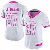 Glued Women Nike Denver Broncos #27 Steve Atwater White Pink Rush Limited Jersey,baseball caps,new era cap wholesale,wholesale hats