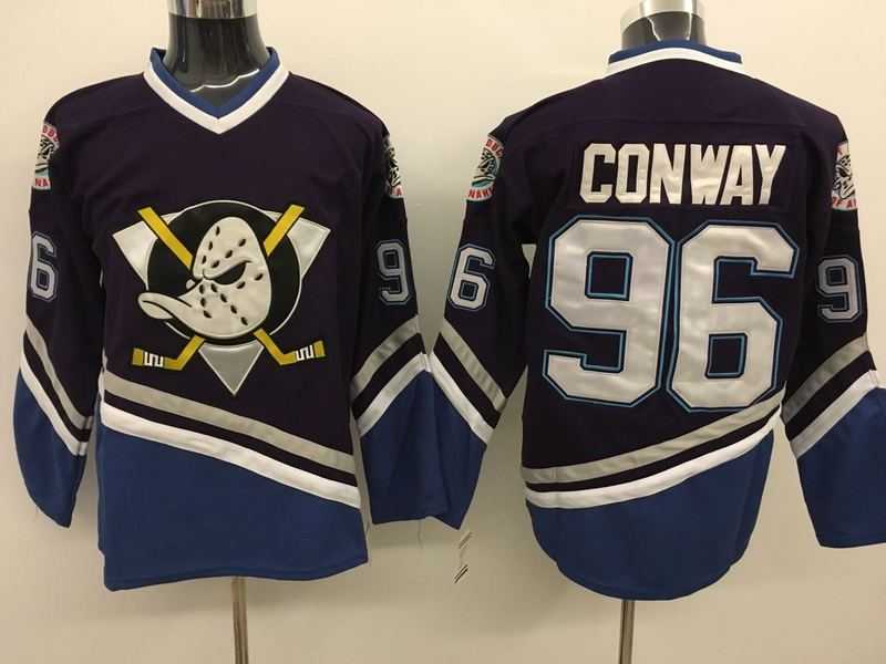 Anaheim Ducks #96 Conway Black CCM Throwback Stitched NHL Jersey