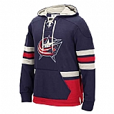 Blue Jackets Blank (No Name & Number) Navy Blue-Red Stitched NHL Pullover Hoodie WanKe,baseball caps,new era cap wholesale,wholesale hats