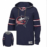 Blue Jackets Blank (No Name & Number) Navy Blue Stitched NHL Pullover Hoodie WanKe,baseball caps,new era cap wholesale,wholesale hats