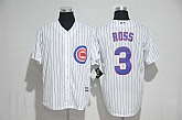 Chicago Cubs #3 David Ross White New Cool Base Stitched Jersey,baseball caps,new era cap wholesale,wholesale hats
