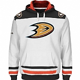 Customized Men's Anaheim Ducks Any Name & Number White Stitched NHL Hoodie,baseball caps,new era cap wholesale,wholesale hats