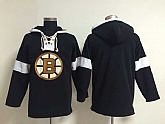 Customized Men's Boston Bruins Any Name & Number Black Solid Color Stitched NHL Hoodie,baseball caps,new era cap wholesale,wholesale hats