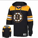 Customized Men's Boston Bruins Any Name & Number Black Stitched Hoodie,baseball caps,new era cap wholesale,wholesale hats