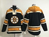 Customized Men's Boston Bruins Any Name & Number Black Stitched NHL Hoodie,baseball caps,new era cap wholesale,wholesale hats