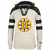 Customized Men's Boston Bruins Any Name & Number Cream CCM Throwback Stitched NHL Hoodie,baseball caps,new era cap wholesale,wholesale hats