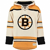 Customized Men's Boston Bruins Any Name & Number Cream Stitched NHL Hoodie,baseball caps,new era cap wholesale,wholesale hats