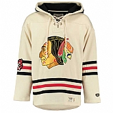 Customized Men's Chicago Blackhawks Any Name & Number Cream CCM Throwback Stitched NHL Hoodie,baseball caps,new era cap wholesale,wholesale hats