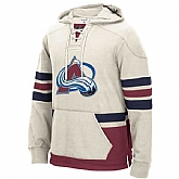 Customized Men's Colorado Avalanche Any Name & Number Cream Stitched Hoodie,baseball caps,new era cap wholesale,wholesale hats