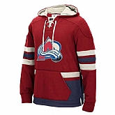 Customized Men's Colorado Avalanche Any Name & Number Red-Blue Stitched Hoodie,baseball caps,new era cap wholesale,wholesale hats