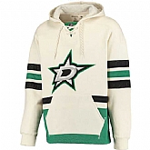 Customized Men's Dallas Stars Any Name & Number Cream Stitched Hoodie,baseball caps,new era cap wholesale,wholesale hats