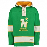 Customized Men's Dallas Stars Any Name & Number Green CCM Throwback Stitched NHL Hoodie,baseball caps,new era cap wholesale,wholesale hats
