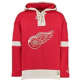 Customized Men's Detroit Red Wings Any Name & Number Red Stitched NHL Hoodie,baseball caps,new era cap wholesale,wholesale hats