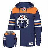 Customized Men's Edmonton Oilers Any Name & Number Navy Blue Stitched Hoodie,baseball caps,new era cap wholesale,wholesale hats