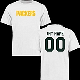 Customized Men's Green Bay Packers Design Your Own White Fitted T-Shirt,baseball caps,new era cap wholesale,wholesale hats
