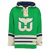 Customized Men's Hartford Whalers Any Name & Number Green Stitched NHL Hoodie