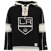 Customized Men's Los Angeles Kings Any Name & Number Black Stitched NHL Hoodie,baseball caps,new era cap wholesale,wholesale hats