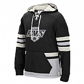 Customized Men's Los Angeles Kings Any Name & Number Black-White Stitched Hoodie,baseball caps,new era cap wholesale,wholesale hats