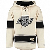 Customized Men's Los Angeles Kings Any Name & Number Cream Stitched NHL Hoodie,baseball caps,new era cap wholesale,wholesale hats
